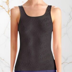 Adidas Originals Terrot Flex Cotton Slim Fit Logo Tank XS NWT Black